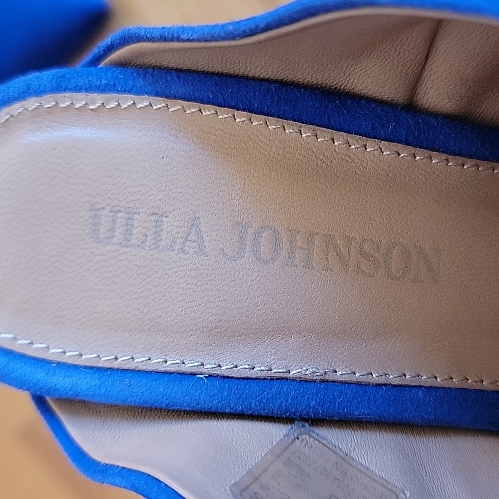 Ulla Johnson Royal Blue Heels with Bow Accent - Picture 6 of 16